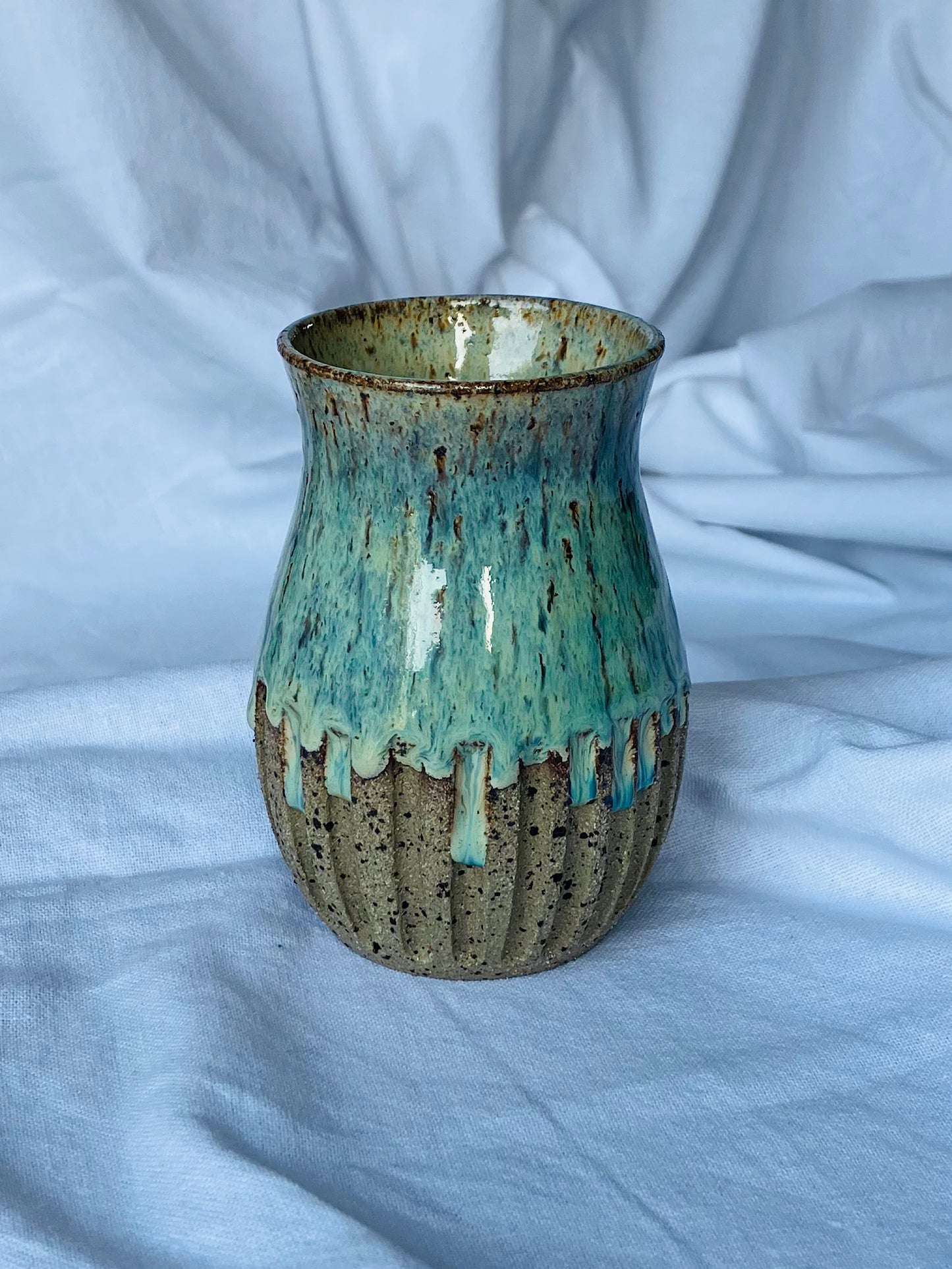 Fluted vase